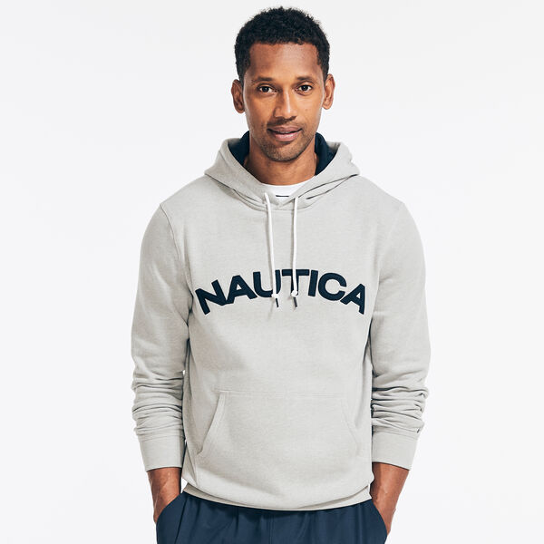 LOGO PULLOVER HOODIE - Grey Heather