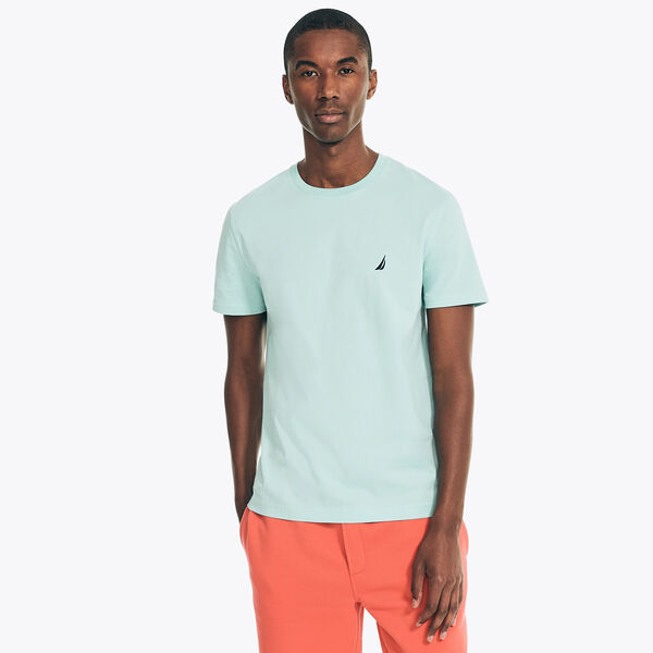 SOLID CREWNECK T-SHIRT - Harbor Mist